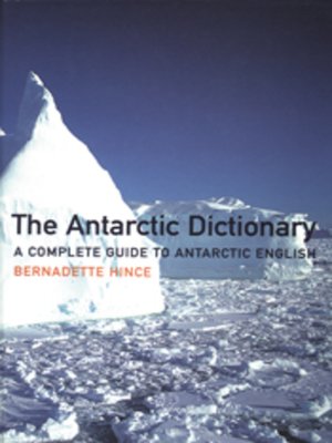 cover image of The Antarctic Dictionary